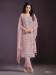 Picture of Chiffon & Silk Rosy Brown Straight Cut Salwar Kameez