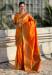 Picture of Good Looking Silk Dark Orange Saree