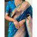 Picture of Resplendent Silk Teal Saree