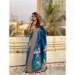 Picture of Resplendent Silk Teal Saree