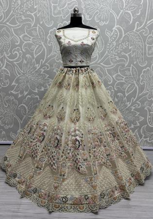 Picture of Comely Net Linen Lehenga Choli