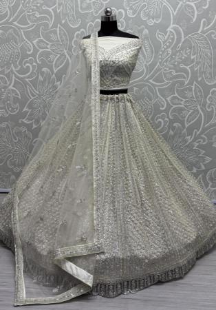 Picture of Comely Net Grey Lehenga Choli