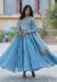 Picture of Alluring Georgette Steel Blue Readymade Gown