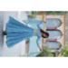 Picture of Alluring Georgette Steel Blue Readymade Gown