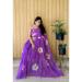 Picture of Pretty Linen Dark Orchid Saree