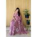 Picture of Exquisite Linen Plum Saree