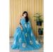 Picture of Magnificent Linen Teal Saree