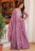 Picture of Well Formed Georgette Rosy Brown Party Wear Gown