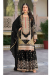 Picture of Georgette & Silk Black Readymade Salwar Kameez