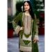 Picture of Georgette & Silk Dark Green Readymade Salwar Kameez