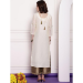 Picture of Delightful Chiffon & Net White Kurtis And Tunic