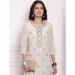Picture of Delightful Chiffon & Net White Kurtis And Tunic