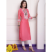 Picture of Chiffon & Net Pale Violet Red Kurtis And Tunic