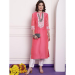 Picture of Chiffon & Net Pale Violet Red Kurtis And Tunic