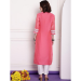 Picture of Chiffon & Net Pale Violet Red Kurtis And Tunic