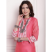 Picture of Chiffon & Net Pale Violet Red Kurtis And Tunic
