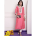 Picture of Magnificent Chiffon & Net Light Coral Kurtis And Tunic