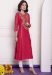 Picture of Chiffon & Net Pale Violet Red Kurtis And Tunic