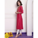 Picture of Chiffon & Net Pale Violet Red Kurtis And Tunic