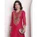 Picture of Chiffon & Net Pale Violet Red Kurtis And Tunic