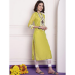 Picture of Grand Chiffon & Net Dark Khaki Kurtis And Tunic