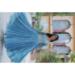 Picture of Amazing Georgette Dark Slate Blue Readymade Gown