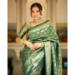 Picture of Resplendent Silk Dark Olive Green Saree