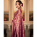 Picture of Beauteous Silk Indian Red Saree