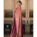 Picture of Beauteous Silk Indian Red Saree