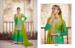 Picture of Chiffon & Silk Olive Drab Straight Cut Salwar Kameez