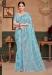 Picture of Charming Silk & Organza Light Steel Blue Saree