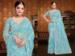 Picture of Beauteous Silk & Organza Light Steel Blue Saree