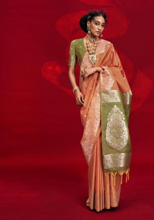 Picture of Ravishing Silk Brown Saree