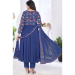 Picture of Georgette Dark Slate Blue Readymade Salwar Kameez