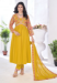 Picture of Graceful Georgette Golden Rod Readymade Salwar Kameez