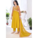 Picture of Graceful Georgette Golden Rod Readymade Salwar Kameez