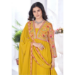 Picture of Graceful Georgette Golden Rod Readymade Salwar Kameez