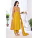 Picture of Graceful Georgette Golden Rod Readymade Salwar Kameez