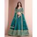 Picture of Enticing Silk Teal Lehenga Choli