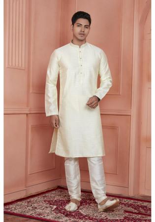 Picture of Bewitching Silk Off White Kurtis & Tunic