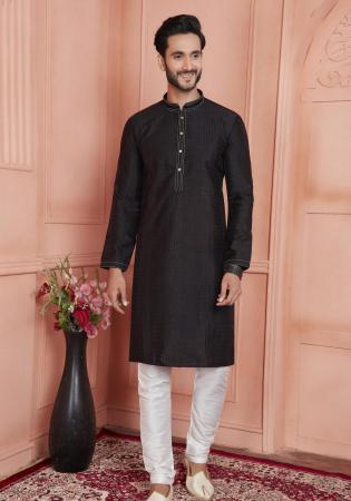 Picture of Taking Silk Black Kurtis & Tunic