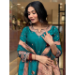 Picture of Sublime Silk Dark Cyan Readymade Salwar Kameez