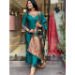 Picture of Sublime Silk Dark Cyan Readymade Salwar Kameez
