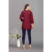 Picture of Wonderful Rayon Maroon Kurtis & Tunic