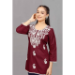 Picture of Wonderful Rayon Maroon Kurtis & Tunic