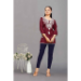 Picture of Wonderful Rayon Maroon Kurtis & Tunic
