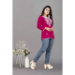 Picture of Enticing Rayon Dark Magenta Kurtis & Tunic