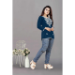 Picture of Ravishing Rayon Navy Blue Kurtis & Tunic