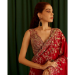 Picture of Enticing Organza Dark Red Saree
