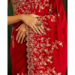Picture of Enticing Organza Dark Red Saree
